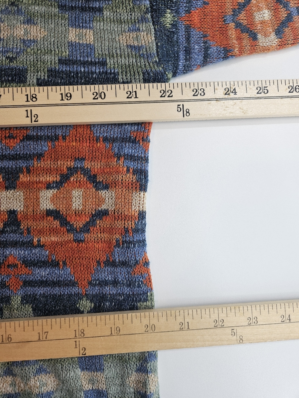 Denim & Supply Ralph Lauren Southwestern Tribal Aztec Sweater Women's Size M - Picture 9 of 10